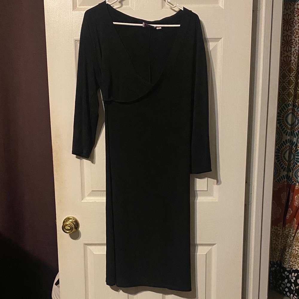 Elegant Black Maternity Dress